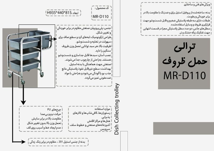 ترالى حمل حروف MR-D110